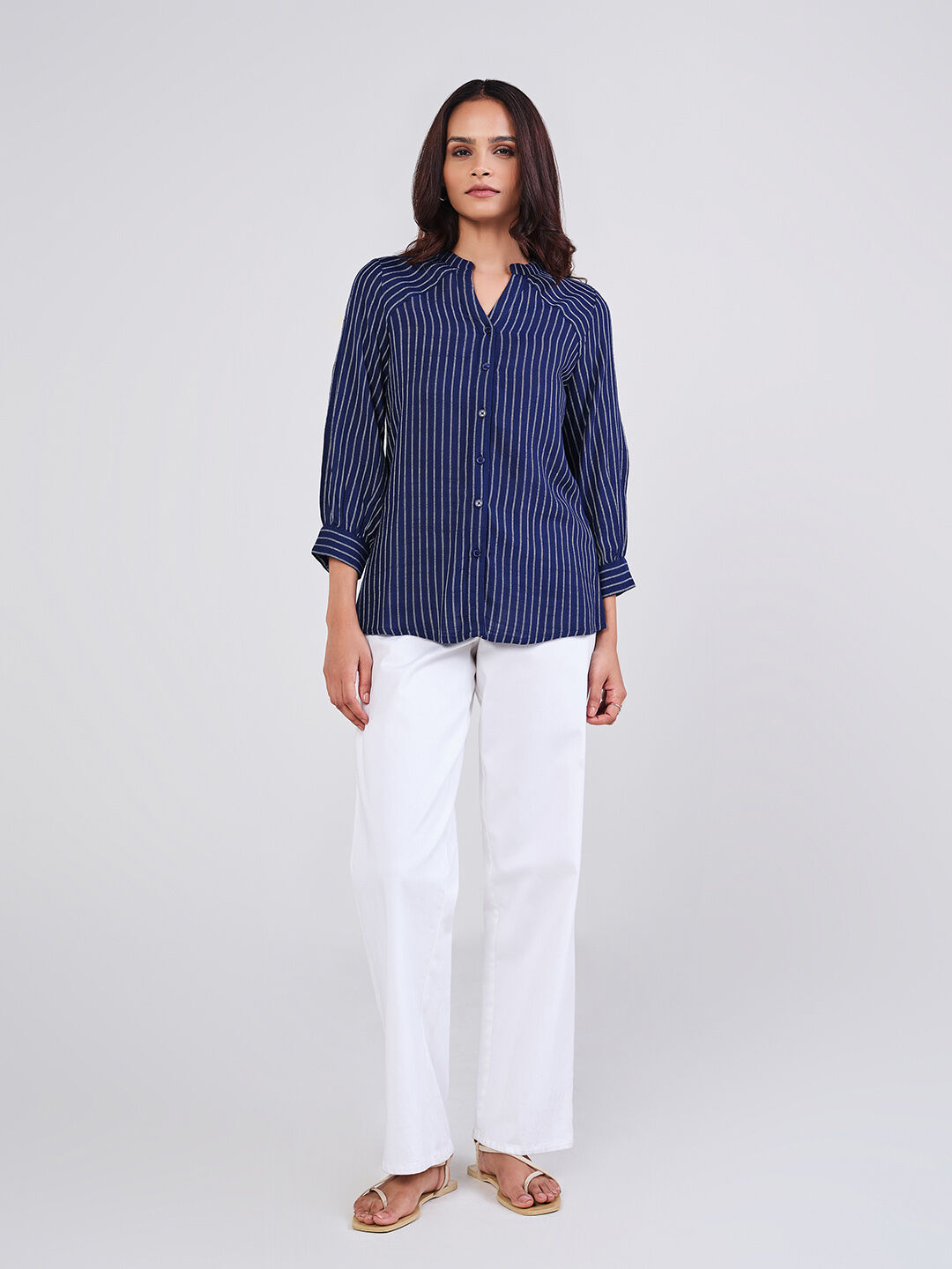 Navy Classic Stripes Shirt, Navy, image 2